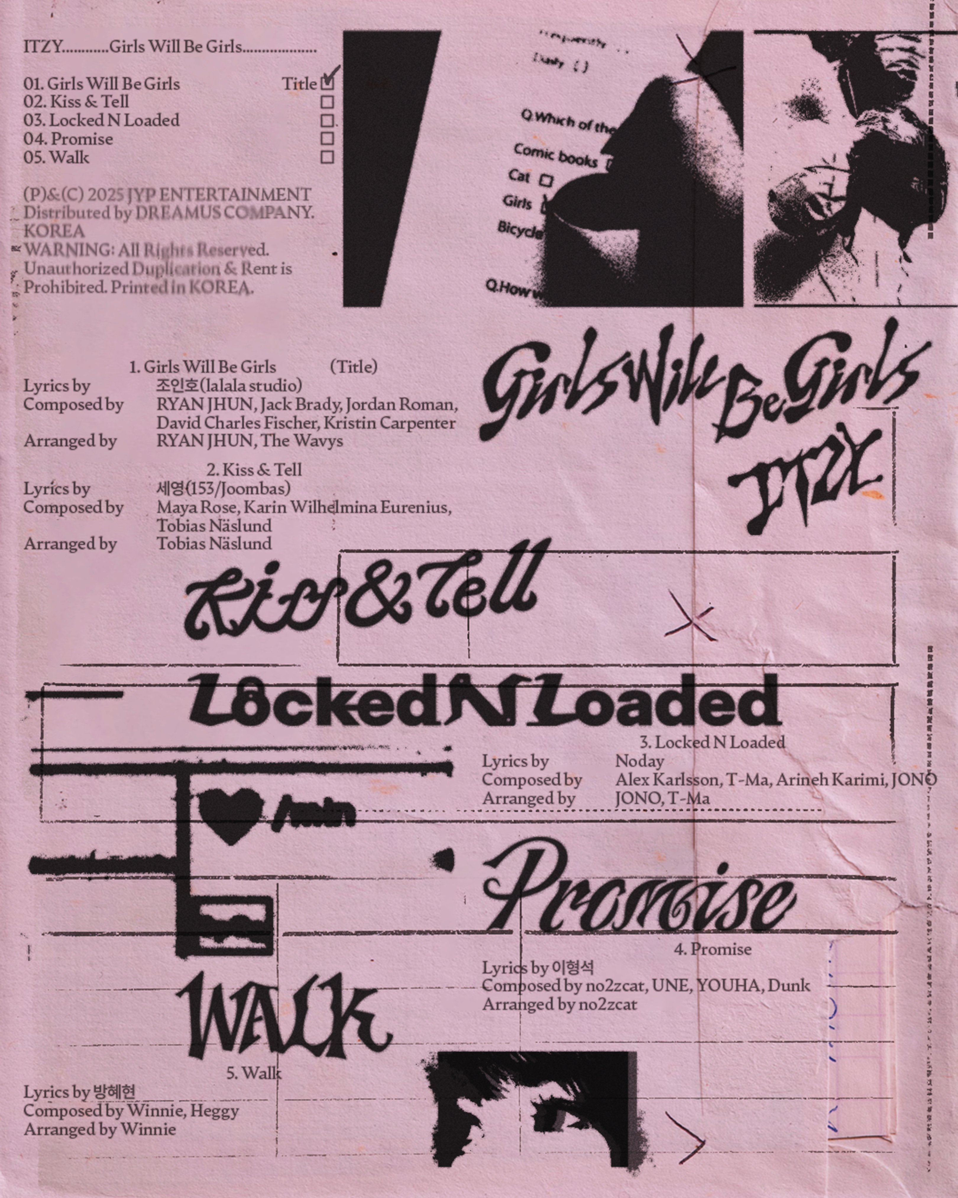 Girls Will Be Girls Tracklist